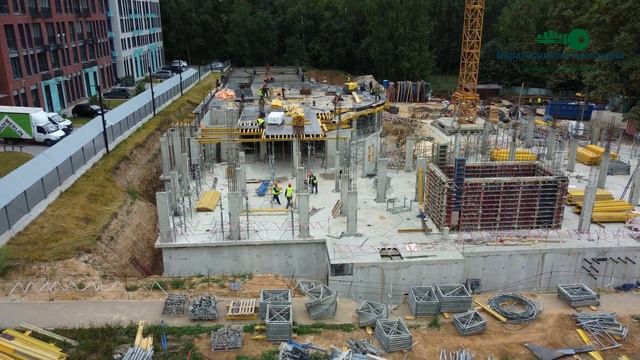 Строительство детского сада «Лесной ручей» на 220 мест в ЖК Скандинавия смотреть онлайн