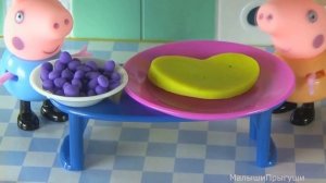 Свинка Пеппа с Джорджем готовят пирог  Игрушки Свинка Пеппа на русском  Peppa Pig