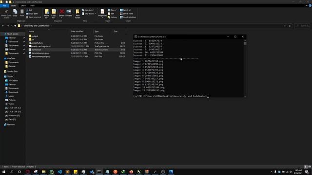 Generate QrCode and Unique Code for Card from Blank Template with Python. смотреть онлайн