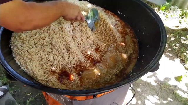 Плов Самаркандский от Талат ошпаз ! На 11 - кг с добавлением навота.Pilaf Samarkand from Talat. смотреть онлайн