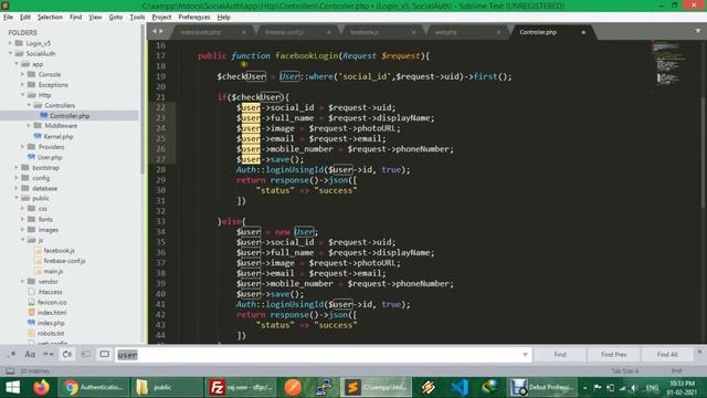 Firebase Authentication in Laravel | Google & Facebook | PHP | Firebase Tutorial | PART-1 смотреть онлайн