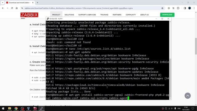 Установка Zabbix с PostgreSQL и расширением TimescaleDB смотреть онлайн