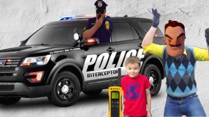 Привет Сосед и Захар троллят Полицейского Hello Neighbor