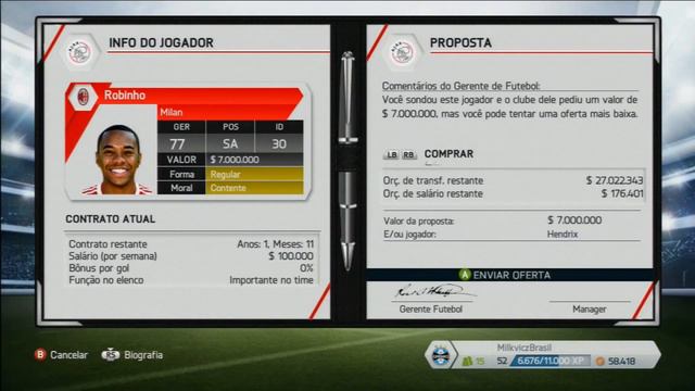 Fifa 2014 Modo Carreira - Contratando Jogadores смотреть онлайн