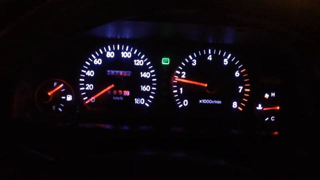 Подсветка шкал и стрелок приборной панели Toyota Mark 2 JZX90 смотреть онлайн