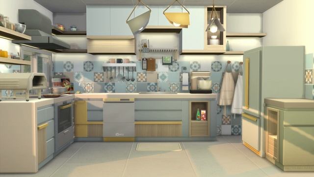 Home Chef Hustle Themed Kitchen | The Sims 4 Stop Motion Speed Build | No CC смотреть онлайн