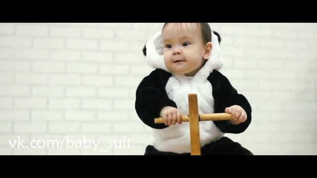 Карнавальный новогодний костюм Панды для малышей и детей смотреть онлайн