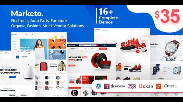 Marketo v1.5 – ECommerce & Multivendor Theme Nulled смотреть онлайн