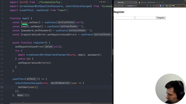 React Firebase Authentication Tutorial смотреть онлайн