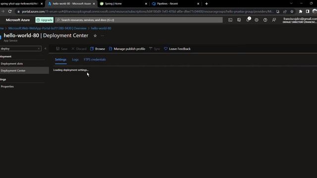 Deploy java api "Hello world" spring boot, github & azure смотреть онлайн