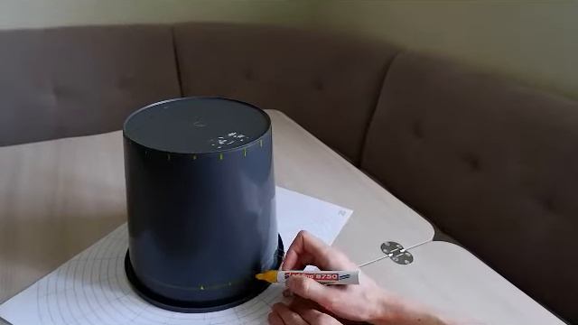 Разметка для стоек на кашпо из полиротанга смотреть онлайн