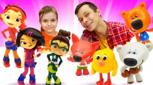 Веселые игры и игровые наборы детям: собери все игрушки для детей Сказочный Патруль и Мимимишки!