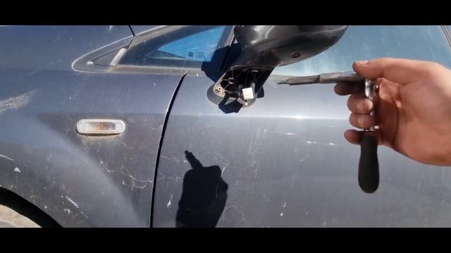 How to remove Fiat Punto door mirror ,2013-2015 , Easy DIY смотреть онлайн