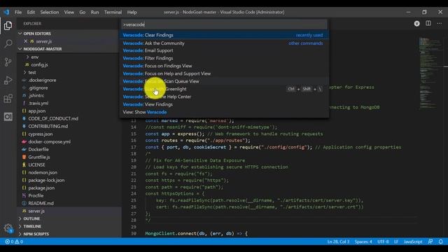 Scanning Source Code Using Veracode for VS Code смотреть онлайн