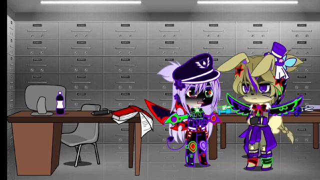 William and Glitchtrap Fight My Afton Family AU