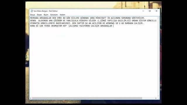 Minecraft Windows10'da Açılmıyor ne yazpmalıyım смотреть онлайн