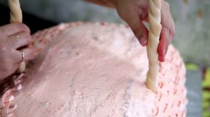 торт корзина с цветами из крема | мастер класс