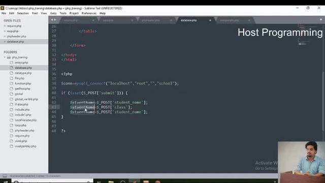 PHP - Insert Form Data Into MYSQL Database Using PHP (hindi)-16 смотреть онлайн