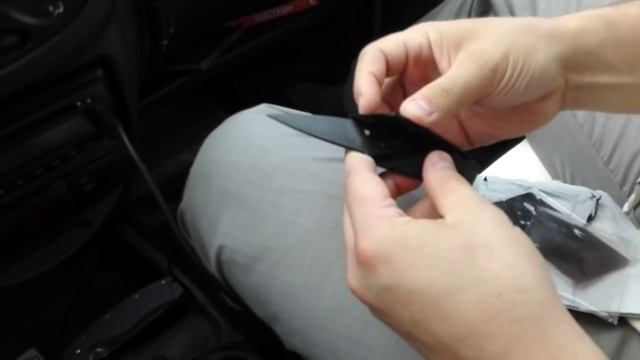 AliExpress: нож-кредитка (визитка), распаковка смотреть онлайн