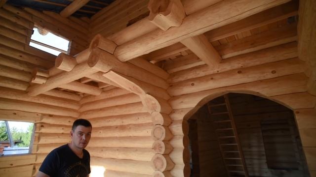 ЭТОТ ДОМ НАДО ВИДЕТЬ - дом из рубленого бревна. Обзор. смотреть онлайн