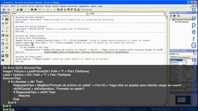 Control de Errores: [Error 481] Image Viewer Visual Basic 6.0 смотреть онлайн