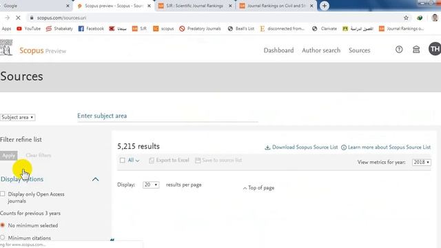 تفاصيل عن مستوعب سكوبس Scopus و SJR смотреть онлайн