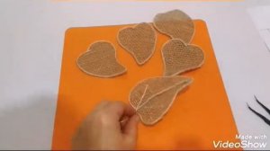 Цветок КАЛЛЫ из мешковины и джута.