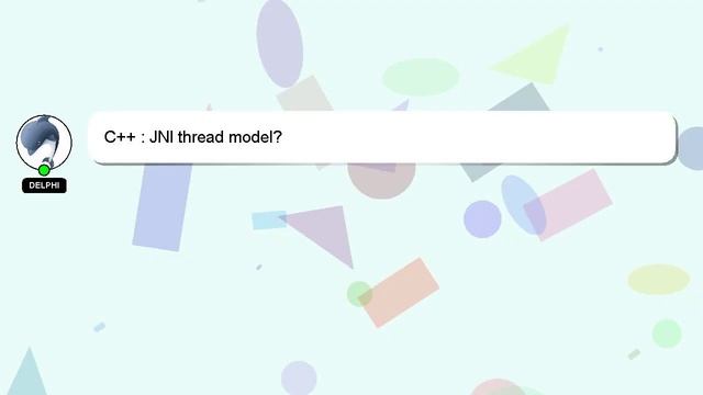 C++ : JNI thread model? смотреть онлайн