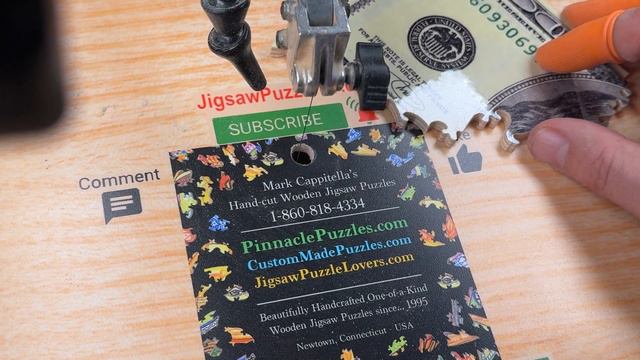 Making a $100 puzzle by hand - Hand-cut wood jigsaw puzzle - Handmade jigsaw puzzles смотреть онлайн