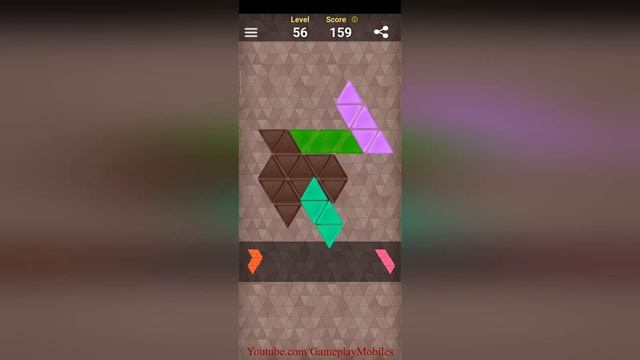 Triangle Tangram - Gameplay Walkthrough - Levels 1-100