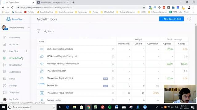 Setting up a JSON Facebook Messenger Ad in Ads Manager (Manychat Tutorial) смотреть онлайн