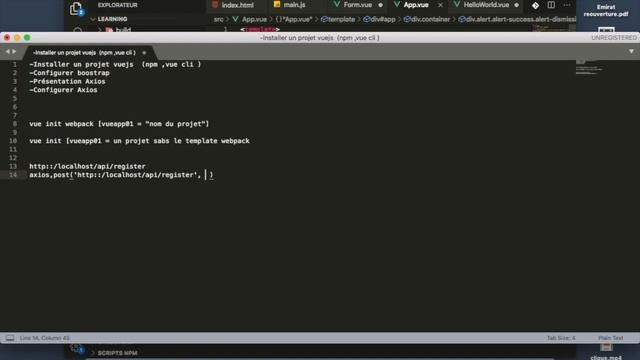 Réalisation du Fontend avec VueJs#3 смотреть онлайн