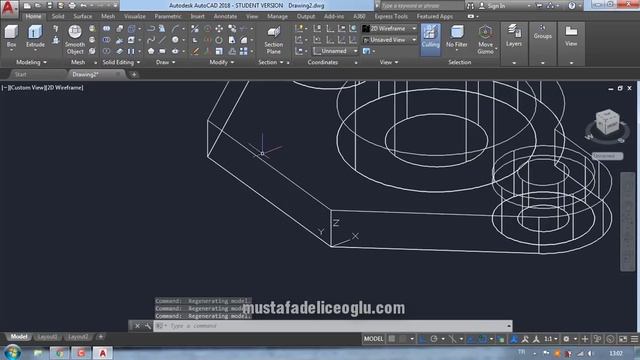 Autocad 3 Boyutlu Çizim (1) - Autocad Eğitimi / Autocad 3d Modelling