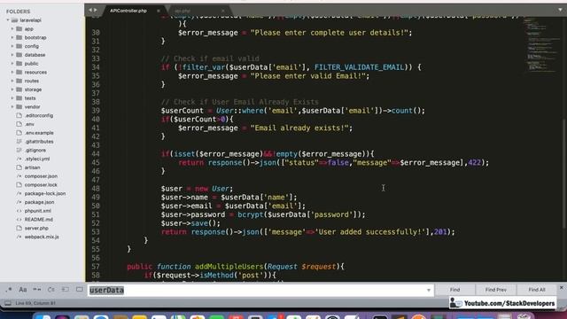 #6 Laravel API Tutorial | Laravel API Response Codes | Laravel 8 API Status Codes | 200 / 201 / 422 смотреть онлайн