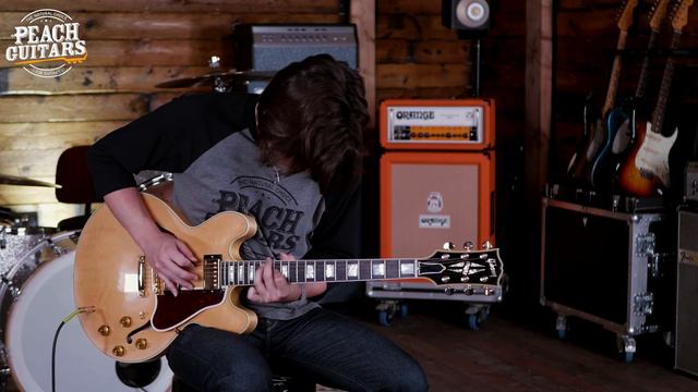 Gibson Custom 1959 ES 355 Reissue Stop Bar VOS Vintage Natural смотреть онлайн
