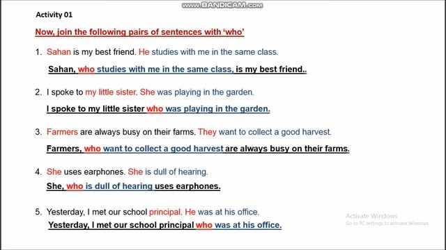 Relative Pronouns - Lesson 1 (who)