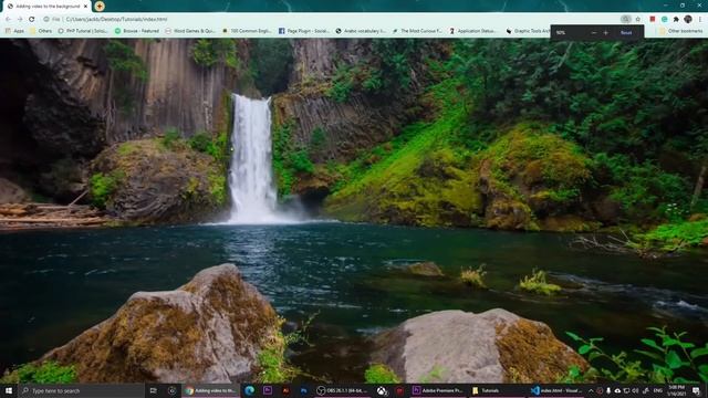 How to Add a Video to The Background of Website on Visual Studio Code смотреть онлайн