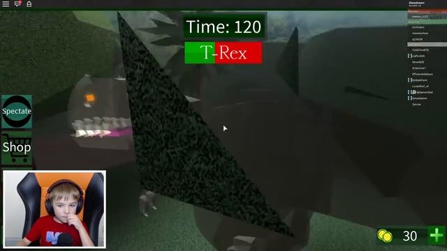 I AM A DINOSAUR HUNTER in ROBLOX JURASSIC WORLD смотреть онлайн