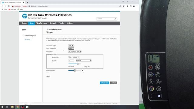 How to Scan Documents to PDF or JPG Using EWS on HP Ink Tank Wireless 410 Series (410, 415, 419) смотреть онлайн
