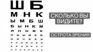 Сколько вы видите? Острота зрения