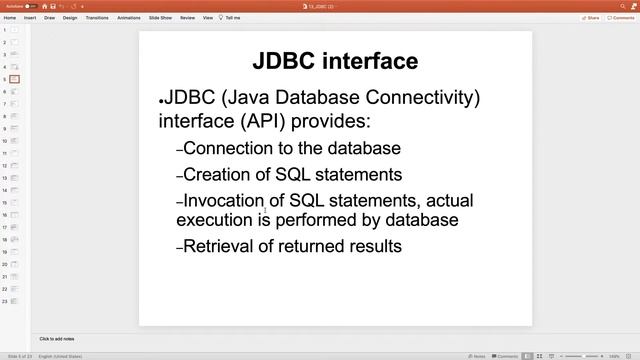 JDBC смотреть онлайн