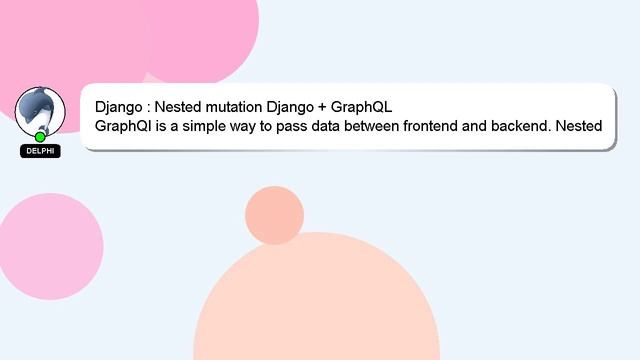 Django : Nested mutation Django + GraphQL смотреть онлайн
