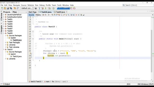 10. Java basic, for and for-each loops with example of Array [Dari] смотреть онлайн