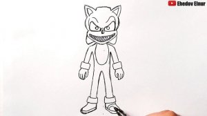 Как нарисовать Соника экзе | Рисование | Sonic exe