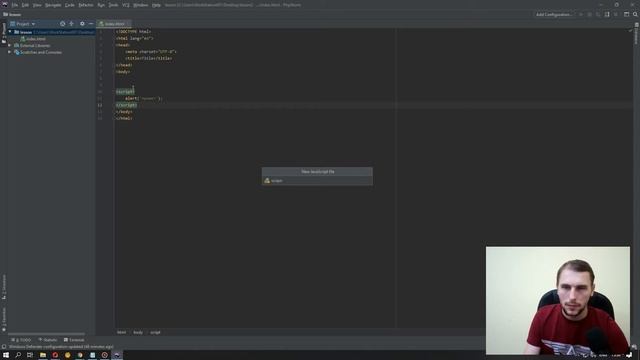JavaScript. #1 Подключаем JS к HTML смотреть онлайн