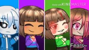 Stronger than you || Chara, Frisk, Betty & Sans remix ||