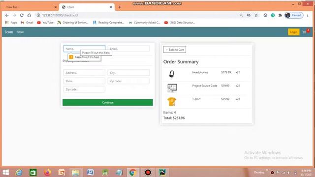 E-Commerce Website using Django Framework || DEMO смотреть онлайн