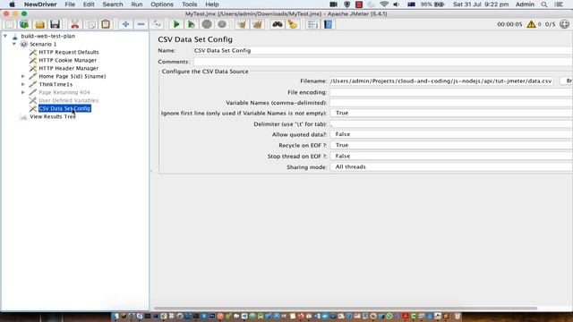 Use data from csv file in Jmeter | CSV Data set config смотреть онлайн