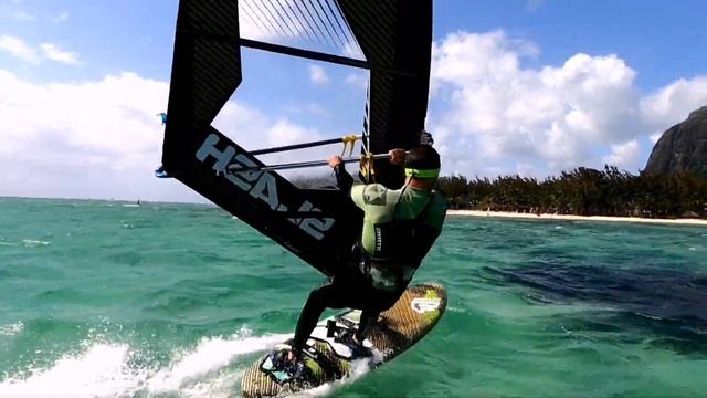 Windsurfing At Mauritius