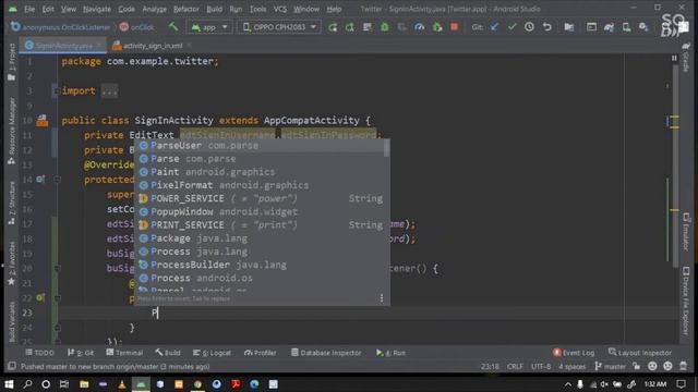 Developing Twitter Clone | Part -4 |Android Studio & Java смотреть онлайн